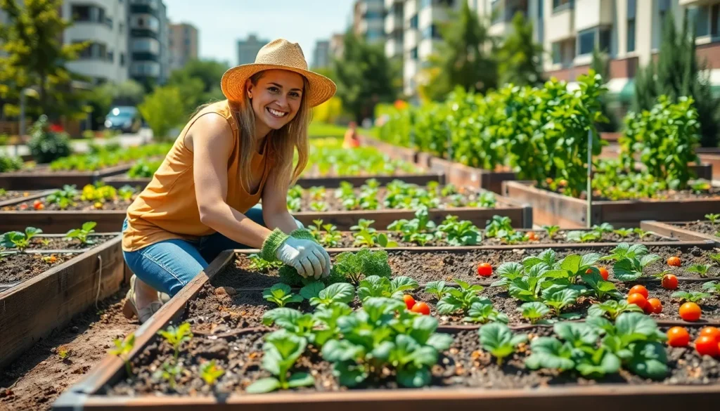 square foot gardening spacing